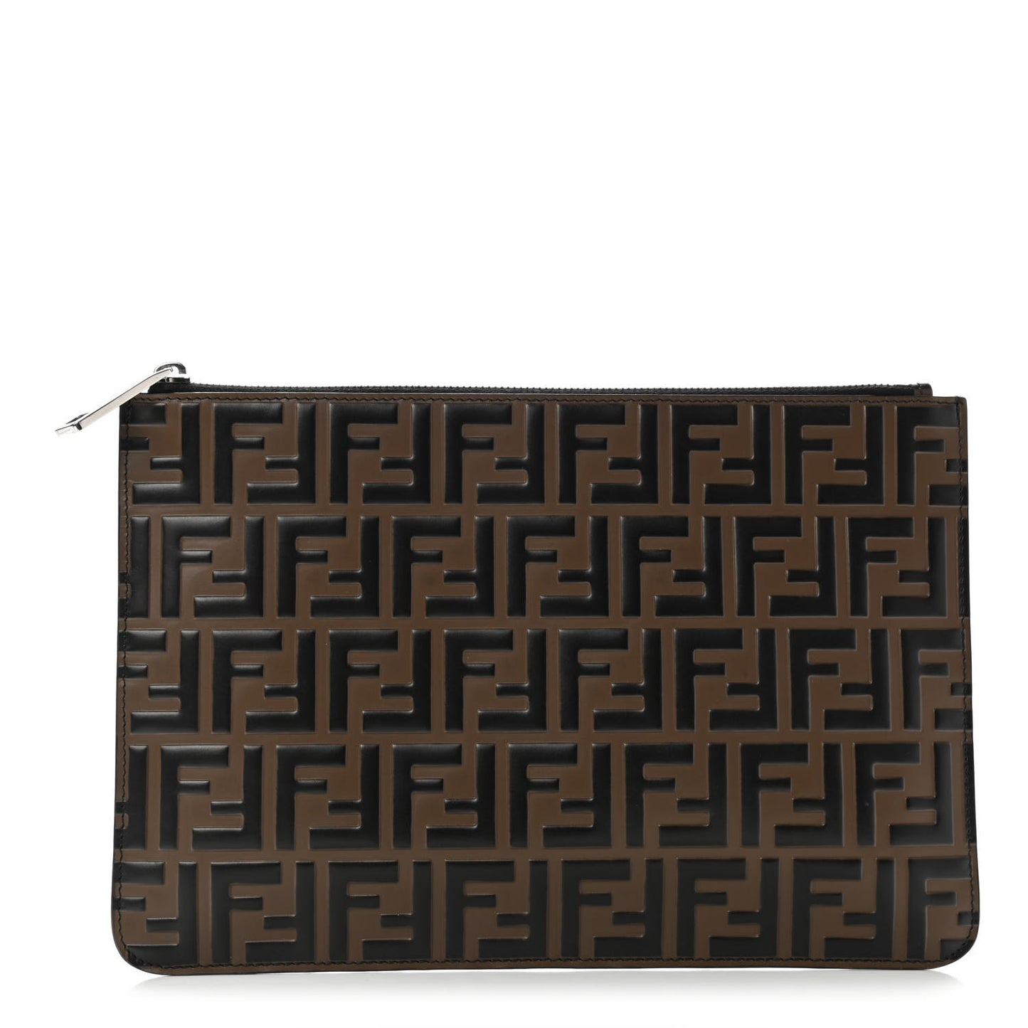 Vitello FF 1974 Embossed Pouch Maya Black