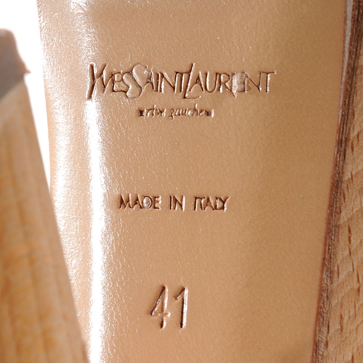 Saint Laurent Patent Tribute Platform Sandals 41 Blue 6 of 7