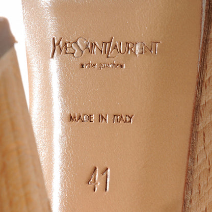 Saint Laurent Patent Tribute Platform Sandals 41 Blue 6 of 7