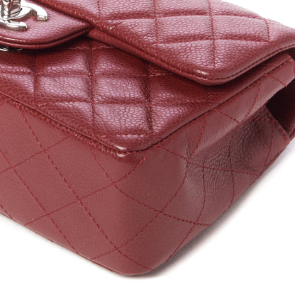 Chanel Caviar Quilted Mini Rectangular Flap Red 5 of 9