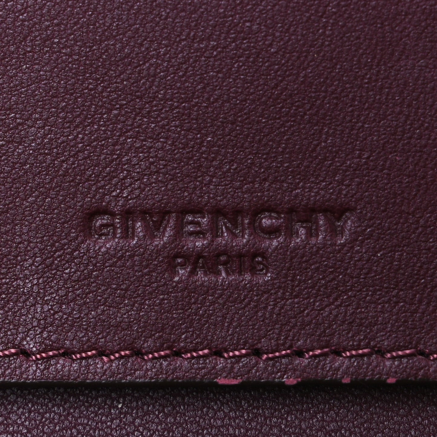 Sugar Goatskin Pandora Double Zip Wallet Oxblood Red