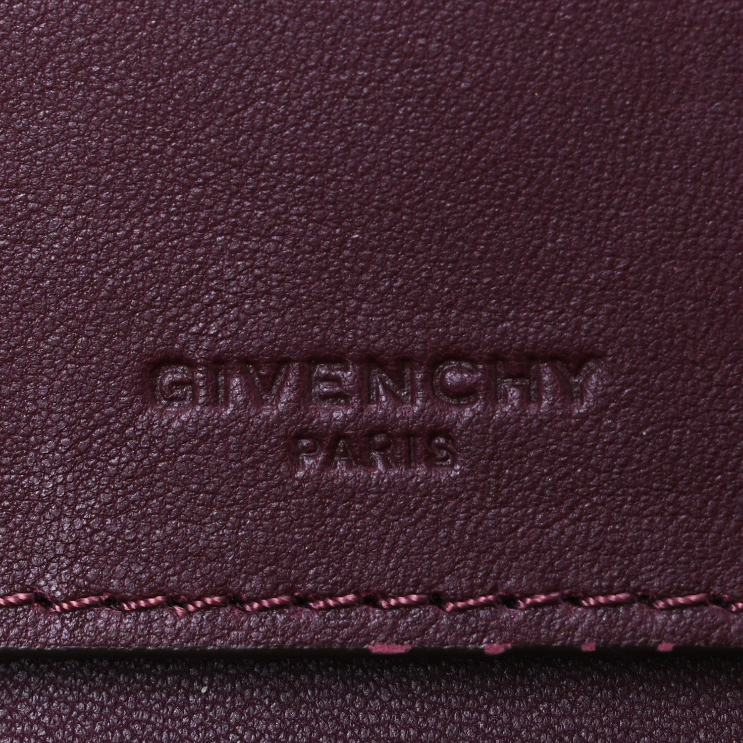 Givenchy Sugar Goatskin Pandora Double Zip Wallet Oxblood Red 7 of 10