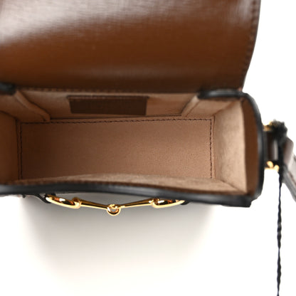 Gucci GG Supreme Monogram Mini Horsebit 1955 Crossbody Bag Beige Brown Sugar 5 of 10