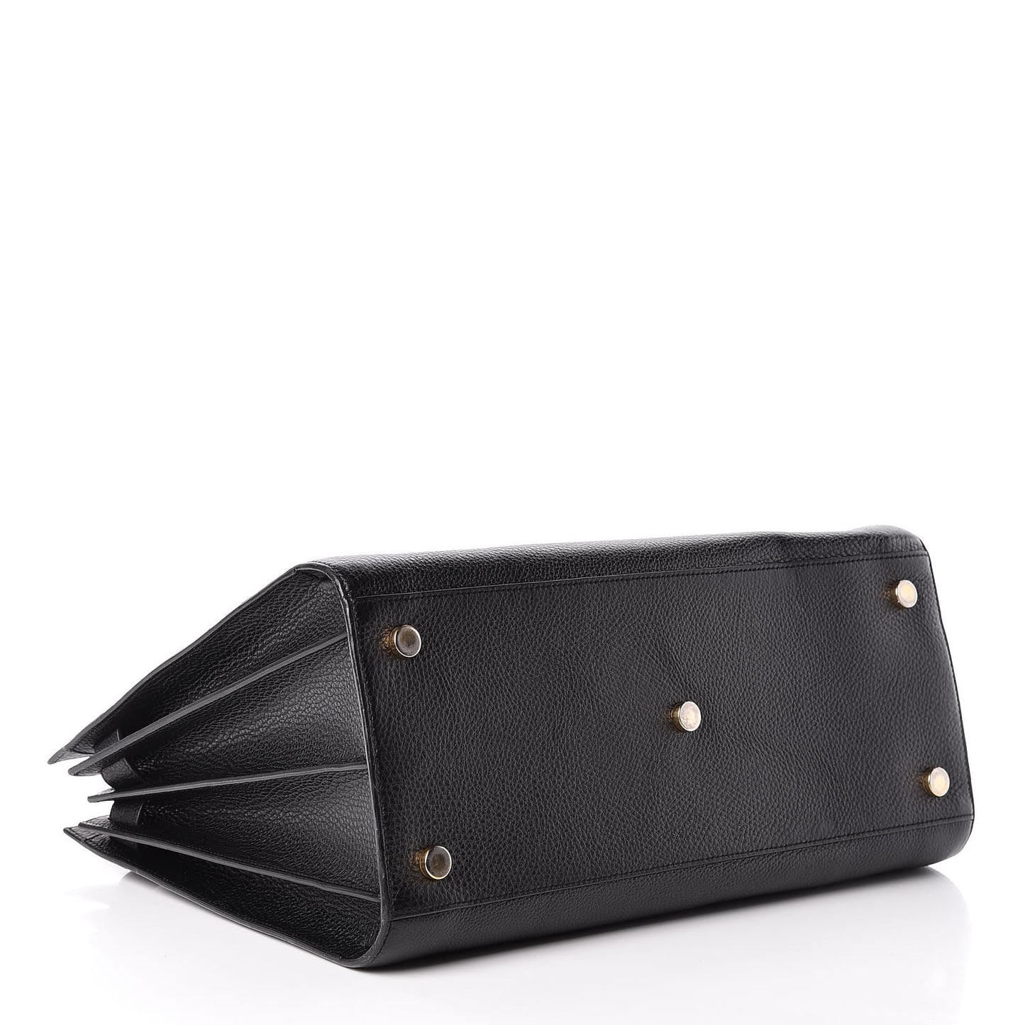 Grained Calfskin Large Sac De Jour Carryall Black