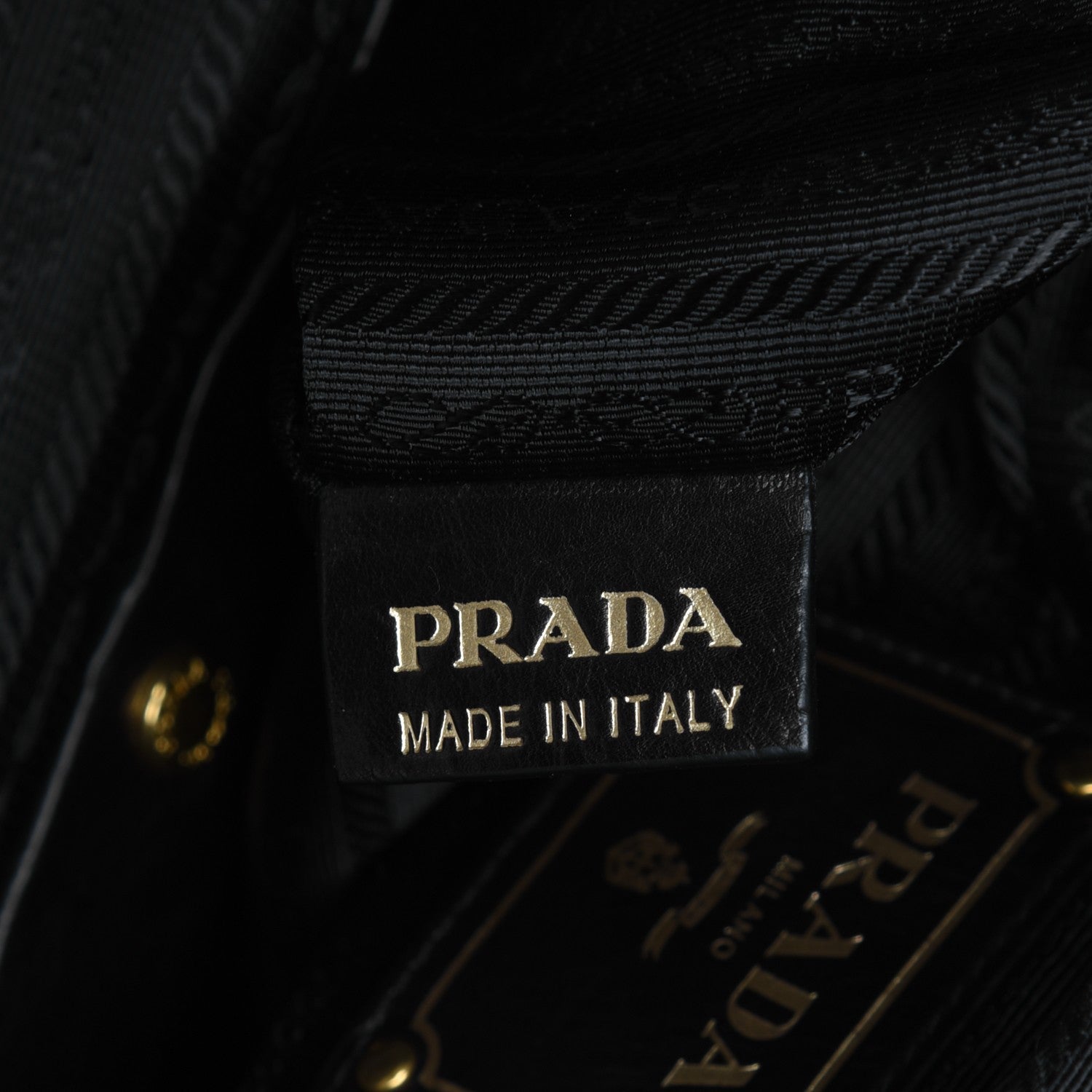 Prada Glace Calf Studded Tote Nero Black 9 of 10
