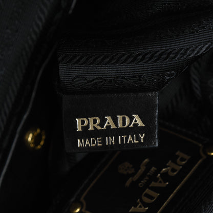 Prada Glace Calf Studded Tote Nero Black 9 of 10