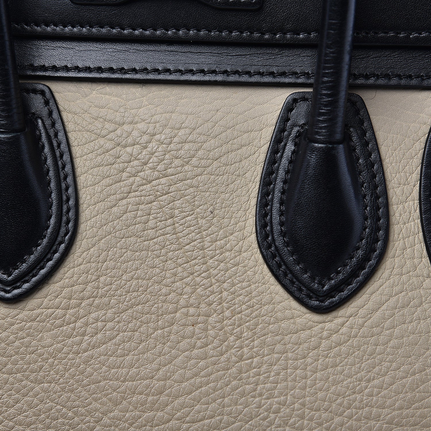 Celine Elephant Calfskin Nano Tri-Color Luggage Beige 11 of 13