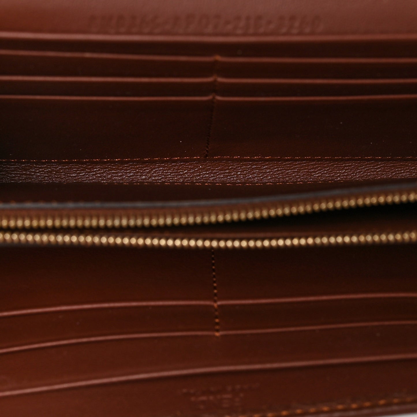 Vitello Stampa Granata Macro Stitchings Continental Wallet On Chain Ghianda