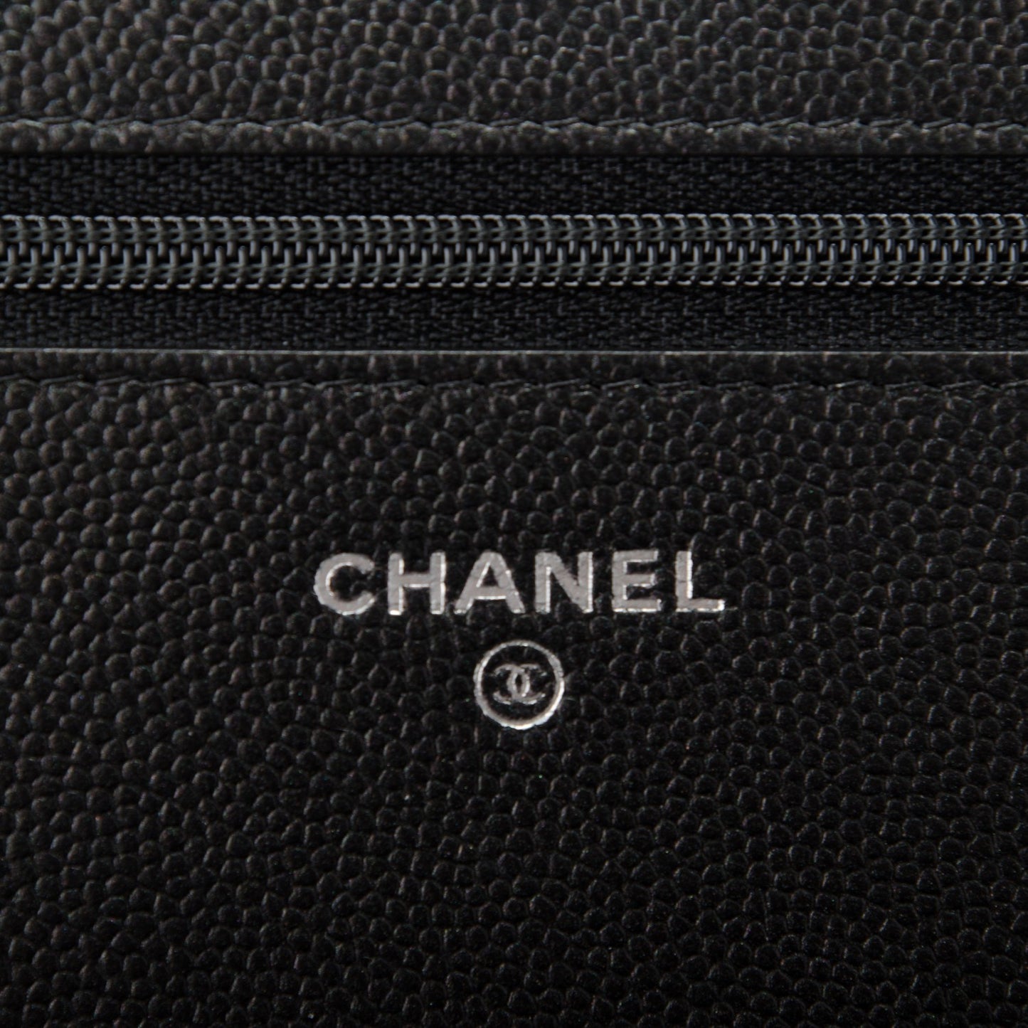 Caviar Quilted Boy Wallet On Chain WOC So Black