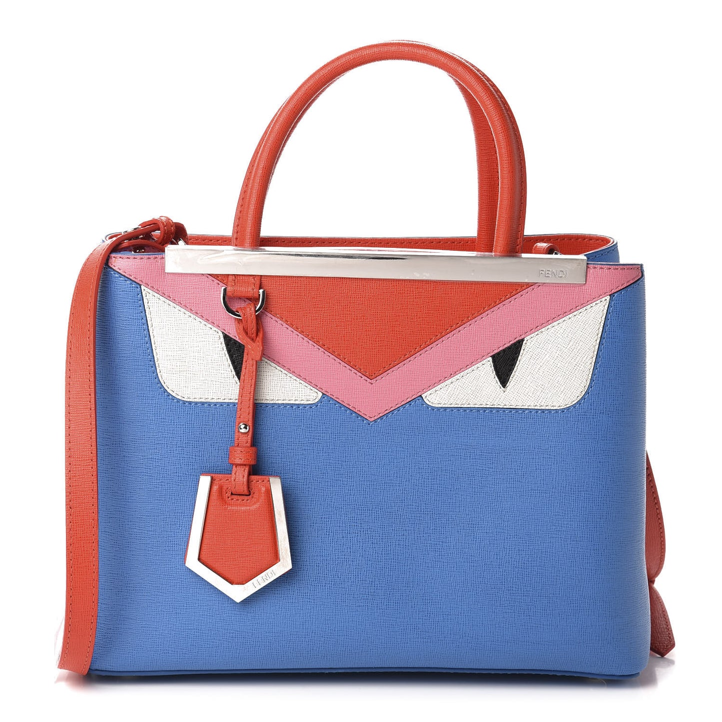 Vitello Elite Monster Petite 2Jours Tote Blue Royal Papavero Multicolor