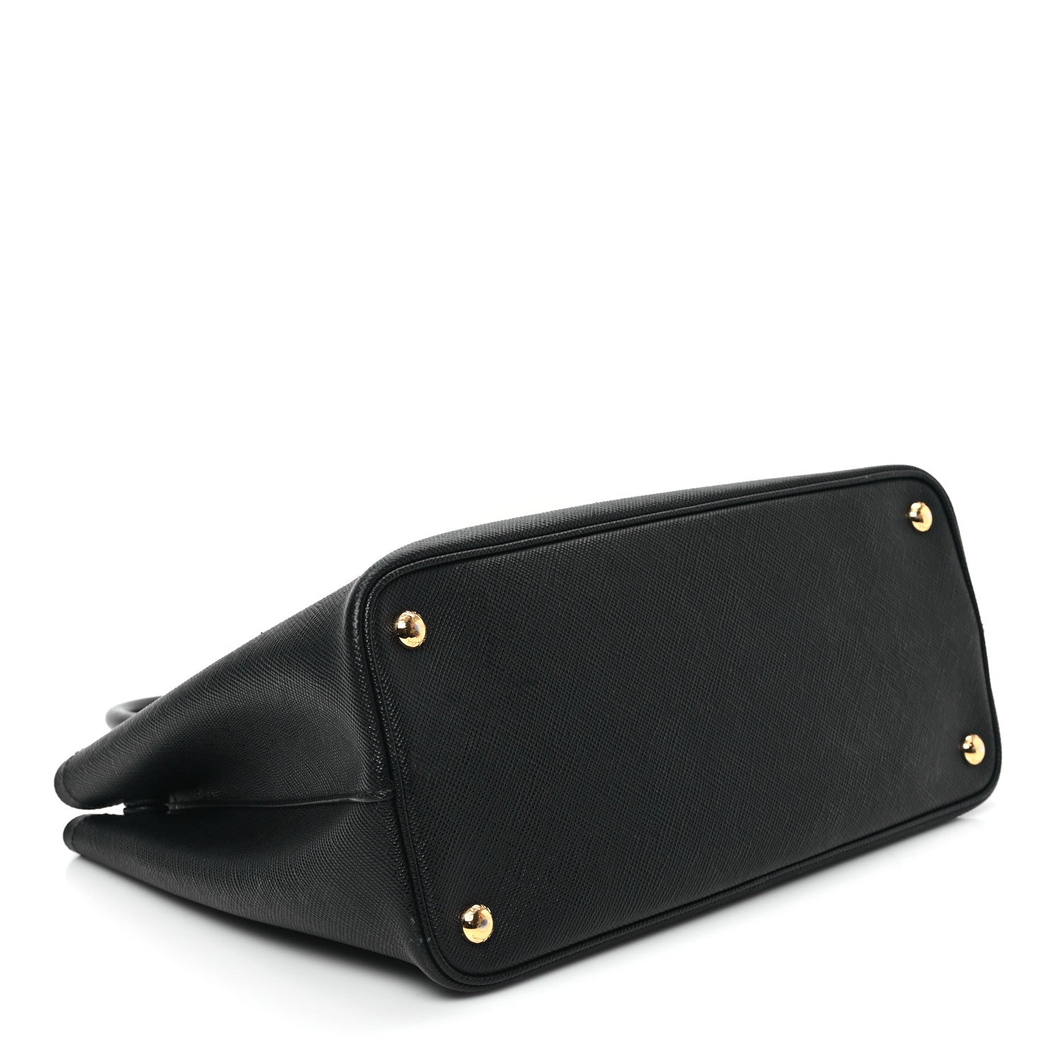 Prada Saffiano Cuir Medium Double Bag Black Fuoco 4 of 12