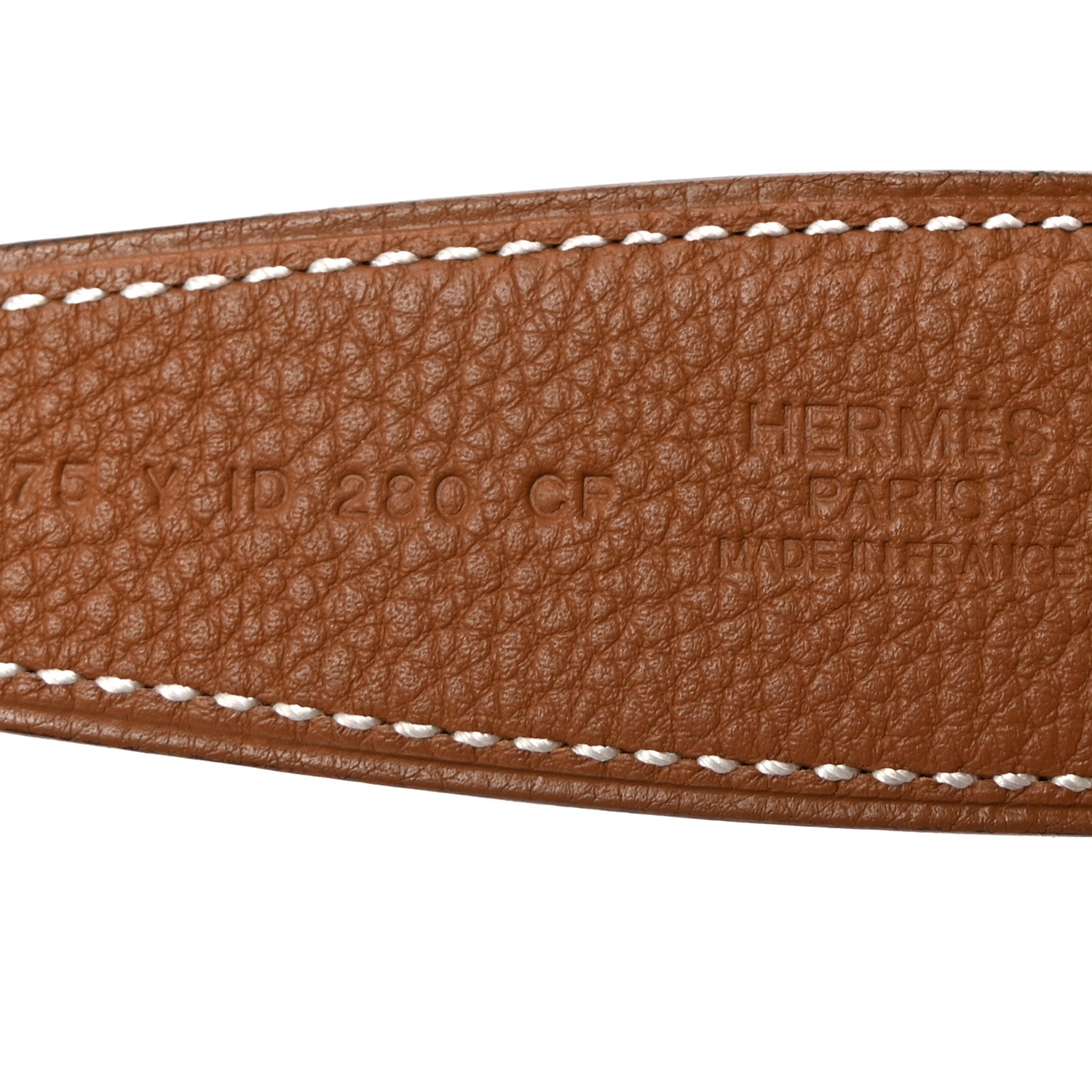 Hermes Box Togo 32mm Martelee H Belt 75 30 Black Gold 5 of 6