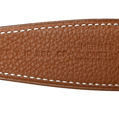 Hermes Box Togo 32mm Martelee H Belt 75 30 Black Gold 5 of 6