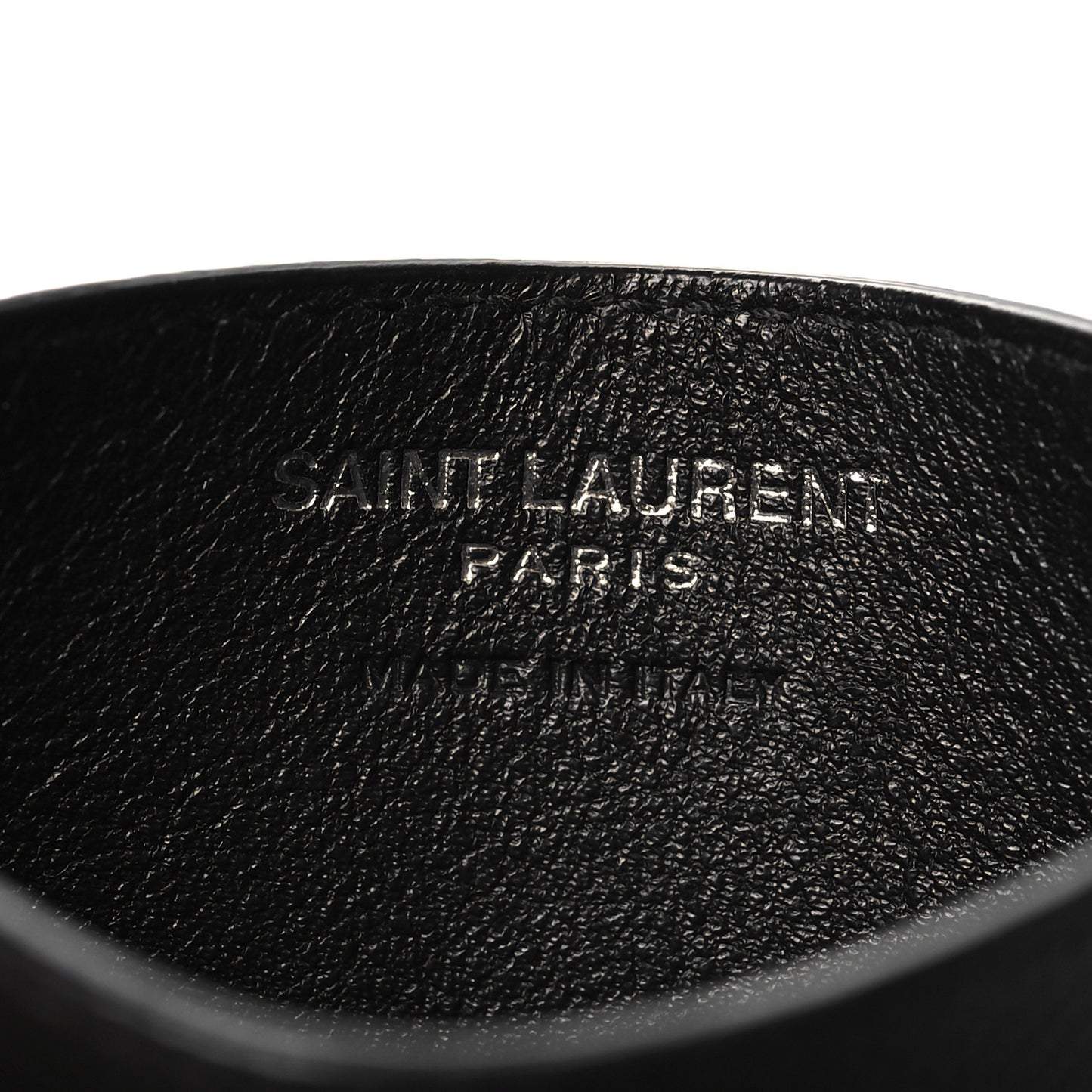 Grain De Poudre Matelasse Chevron Monogram Credit Card Case Black