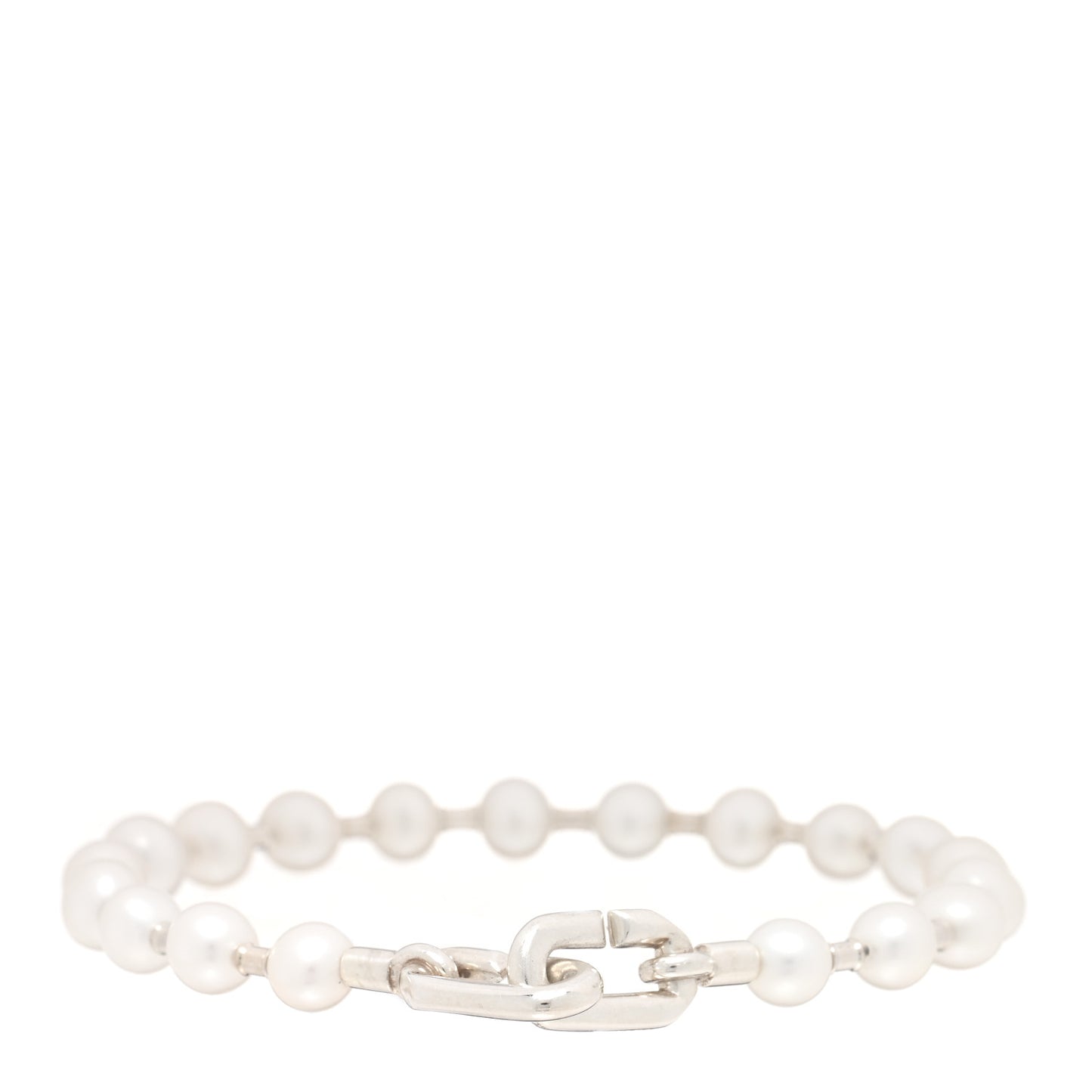 Sterling Silver Pearl 5-6mm HardWear Bracelet