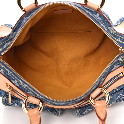 Louis Vuitton Monogram Denim Neo Speedy Blue 5 of 10