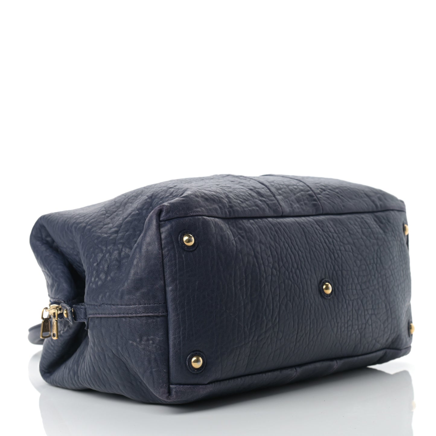 Pebbled Lambskin Medium Easy Sac Navy