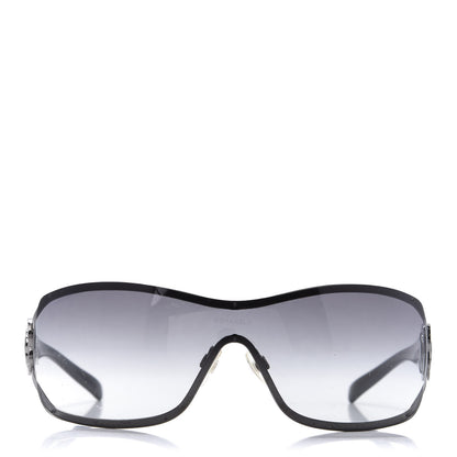 Chanel Swarovski Crystal Camellia CC Sunglasses 4164-B Black 2 of 7