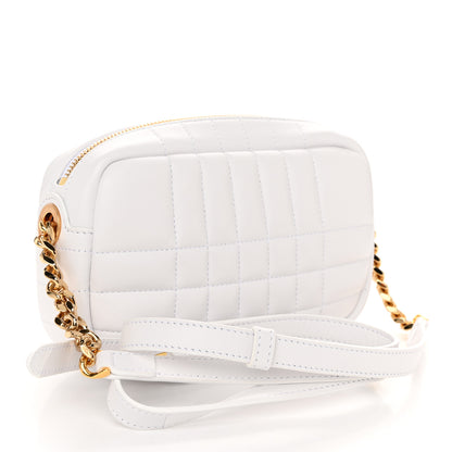 Burberry Lambskin Quilted Mini Lola Camera Bag White 3 of 10