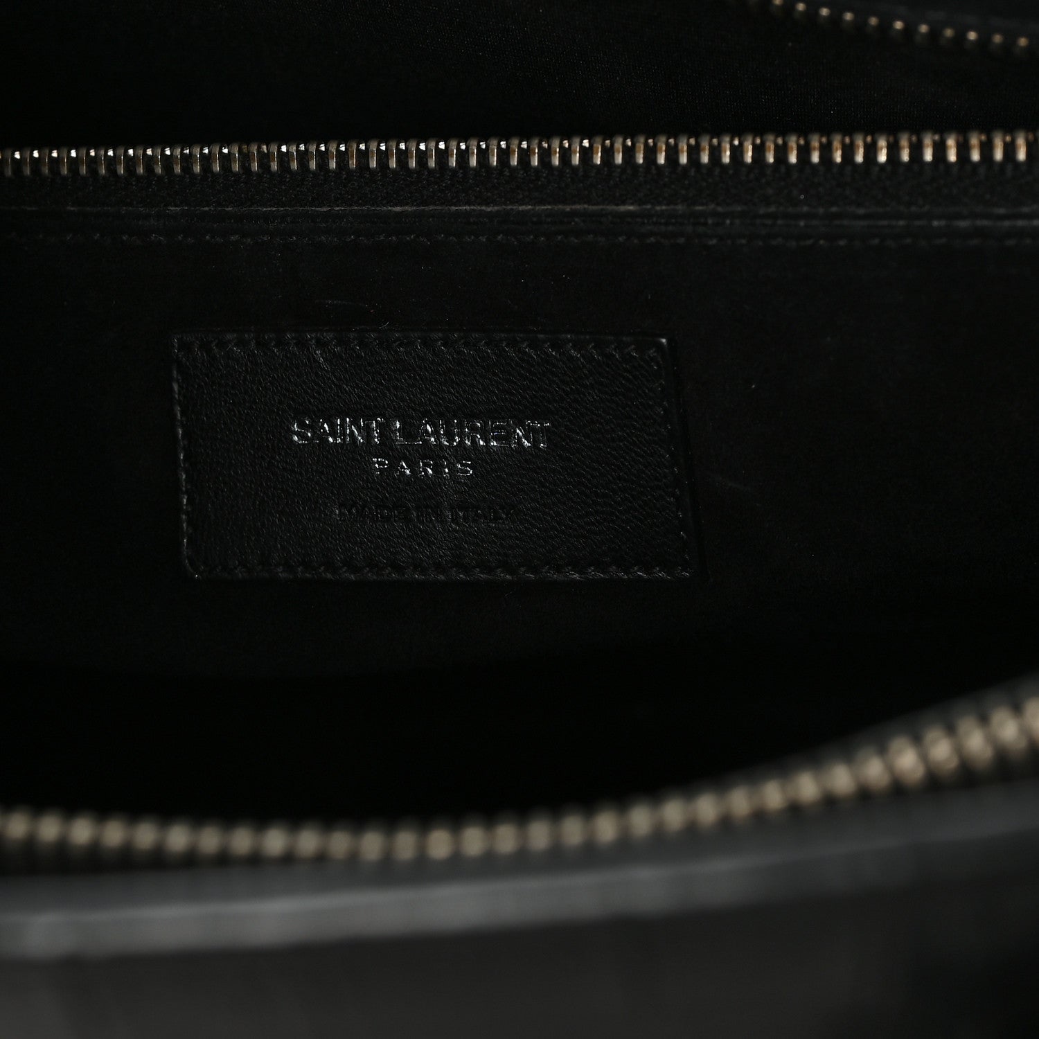 Saint Laurent Calfskin Crocodile Embossed Large Sac De Jour Carryall Black 5 of 10
