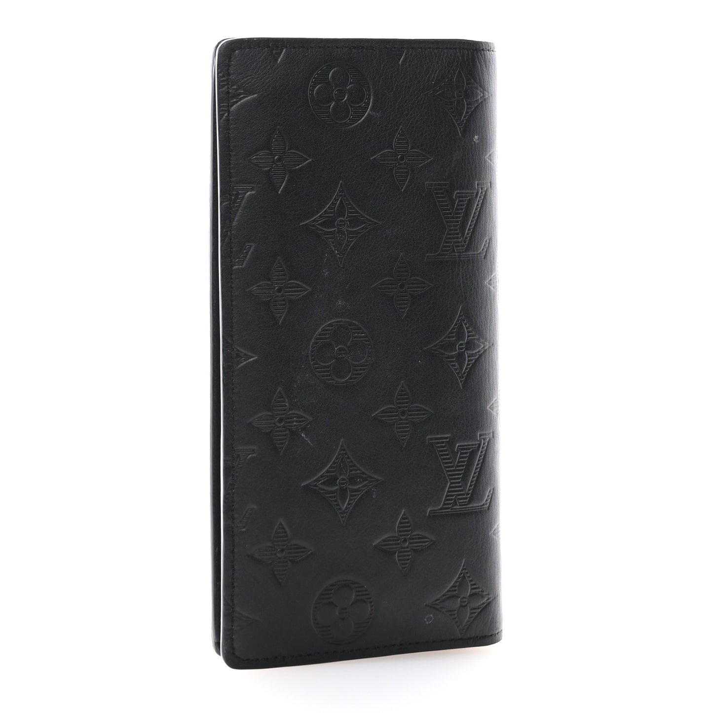 Calfskin Monogram Shadow Brazza Wallet Black