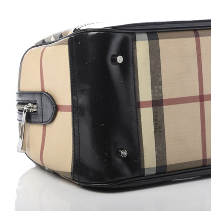 Burberry Supernova Check Bowling Bag Black 10 of 15
