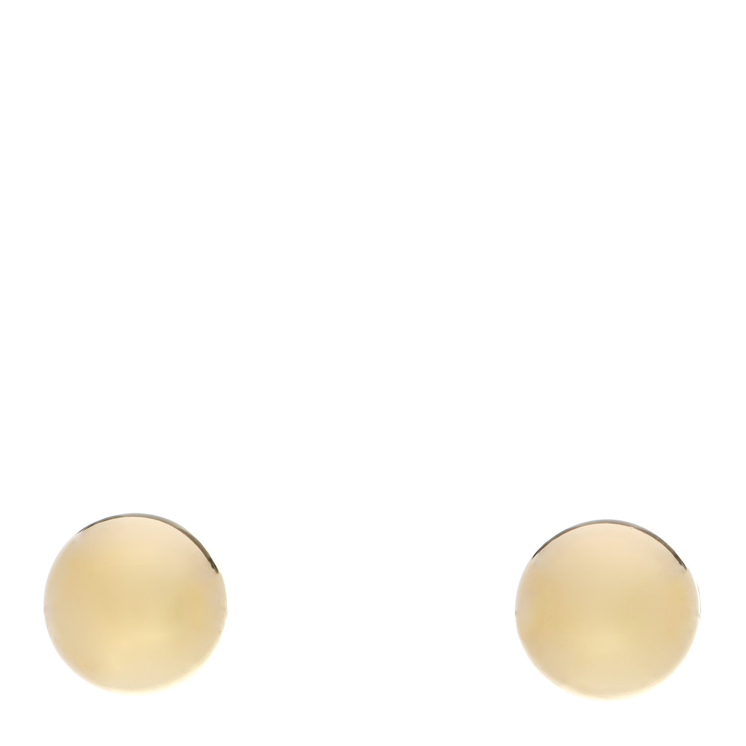 Tiffany 18K Yellow Gold 8mm HardWear Ball Earrings 1 of 4