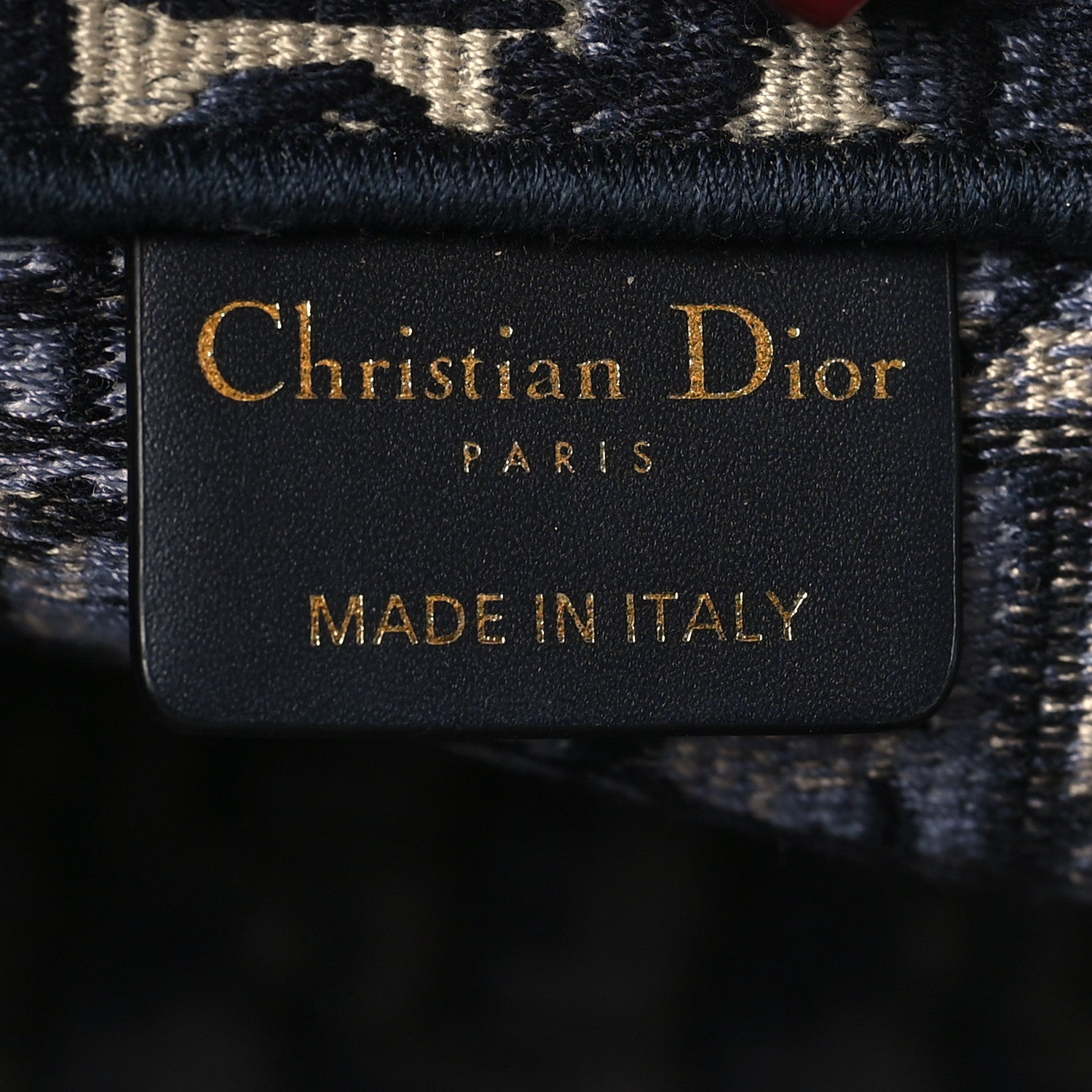 Christian Dior Oblique Medium Book Tote Blue Multicolor 6 of 9