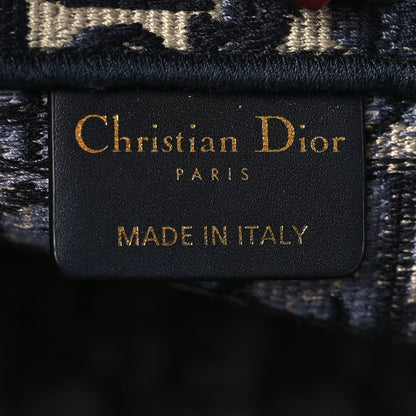 Christian Dior Oblique Medium Book Tote Blue Multicolor 6 of 9