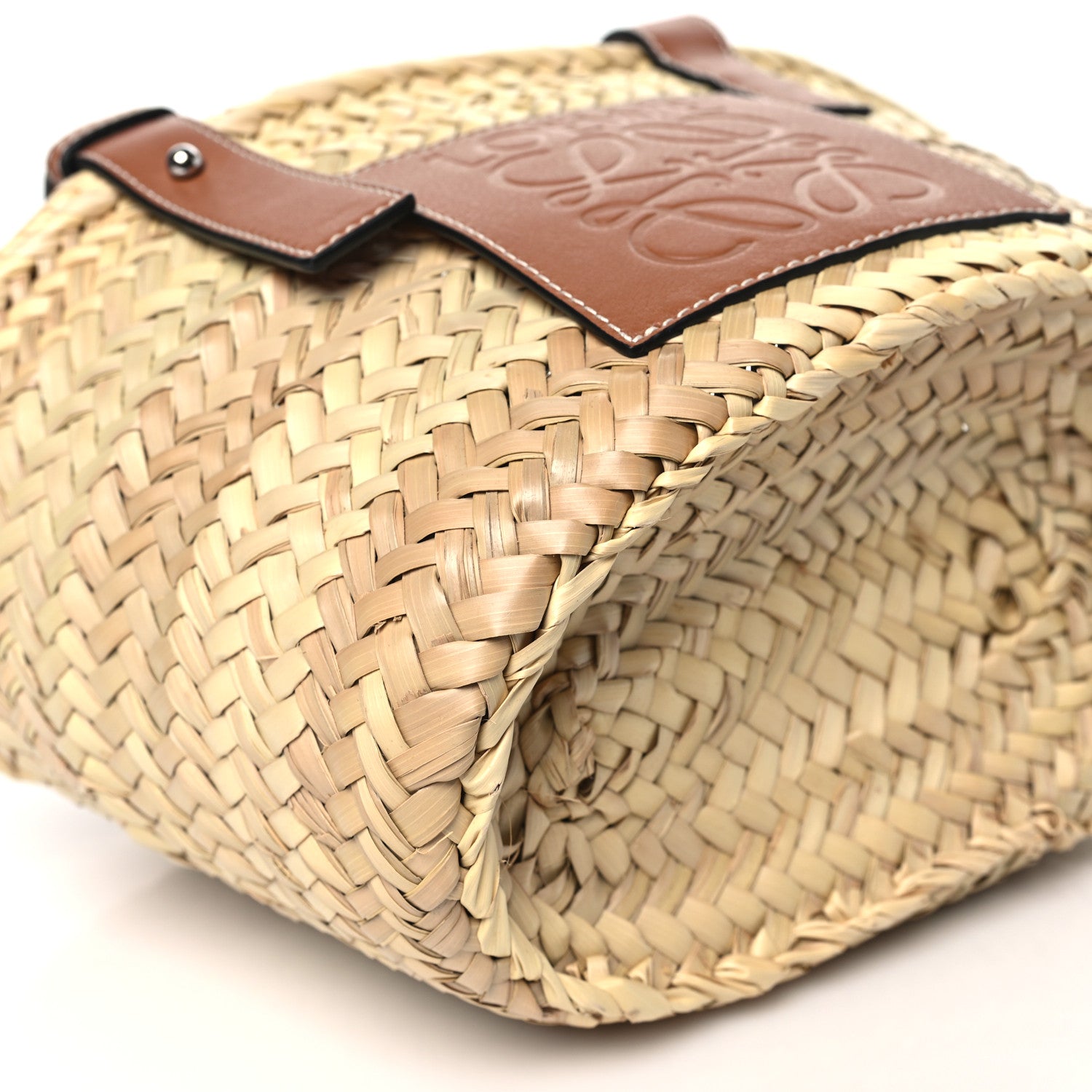 Loewe Raffia Small Basket Tote Bag Natural Tan 8 of 10
