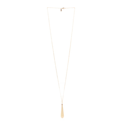 Gucci 18K Yellow Gold Enamel Diamantissima Pendant Necklace White 3 of 6
