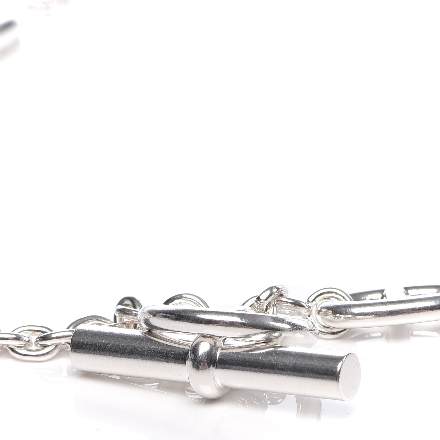 Hermes Sterling Silver Farandole Necklace 160 7 of 8