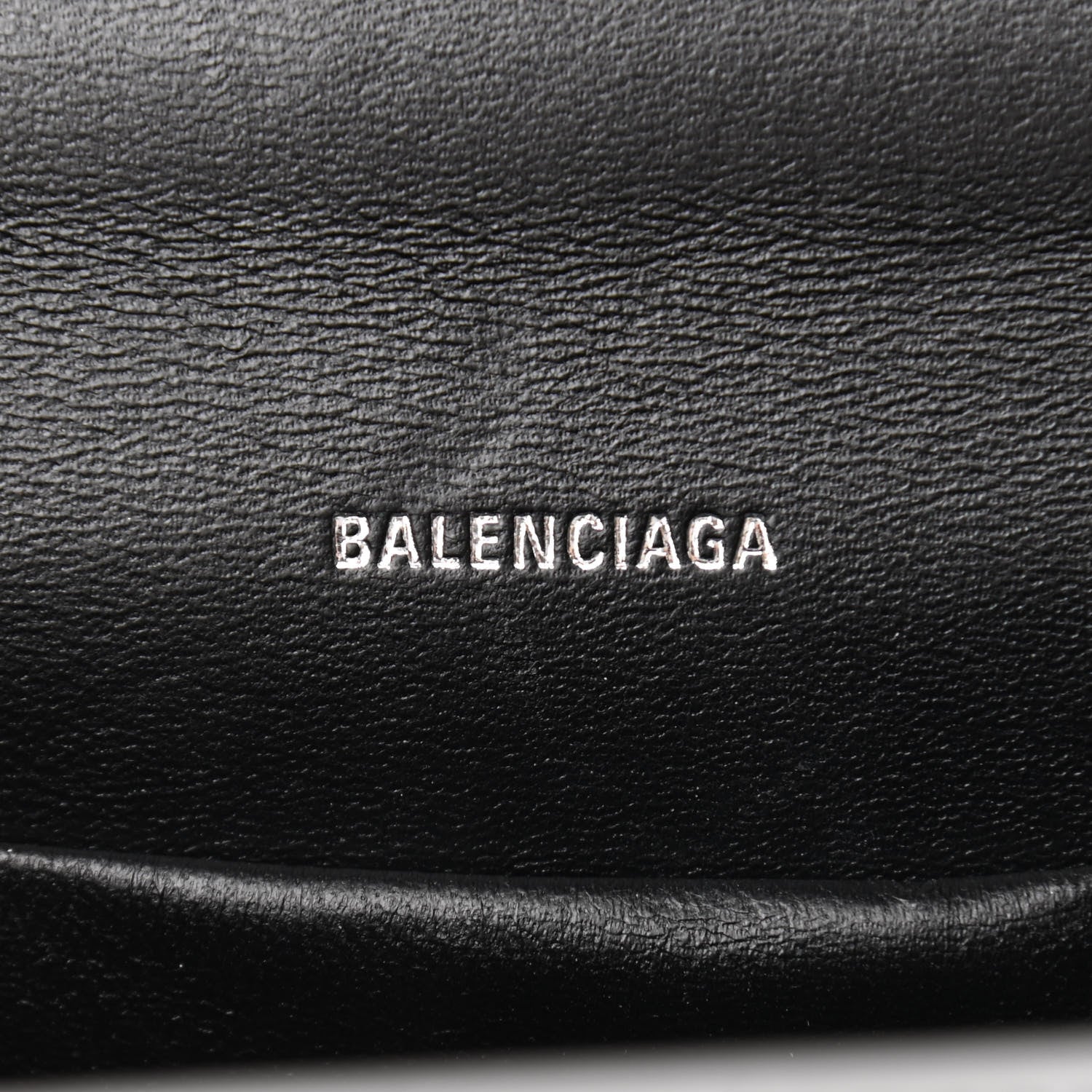 Balenciaga Shiny Calfskin Crocodile Embossed XS Sharp Top Handle Bag Balenciaga Grey 6 of 9