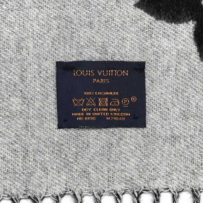 Louis Vuitton Cashmere Monogram Reykjavik Scarf Black 5 of 5