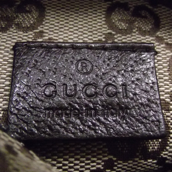 GG Monogram Web Double Pocket Belt Bag Ebony