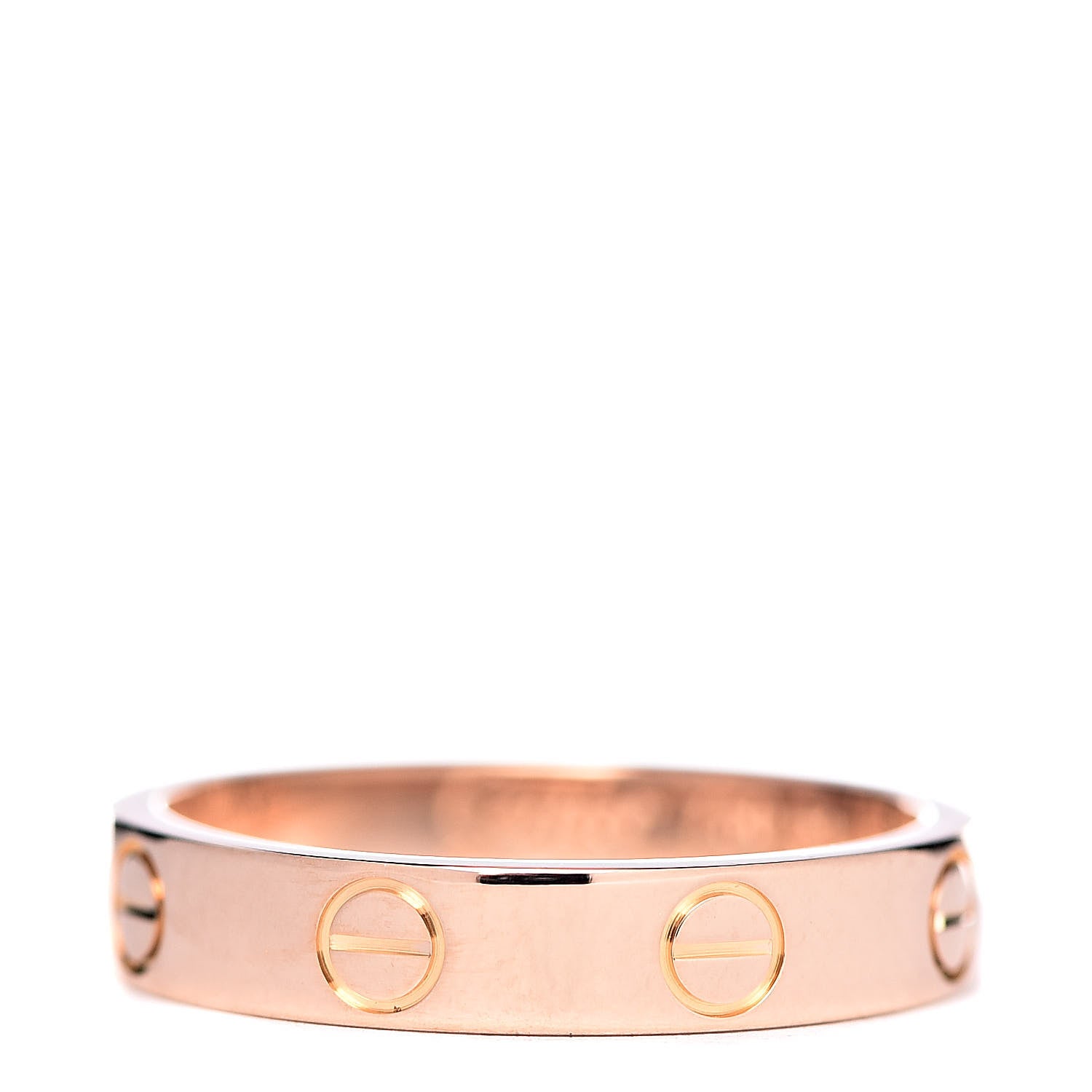 Cartier 18K Pink Gold 3.5mm LOVE Wedding Band Ring 51 5.75 3 of 5