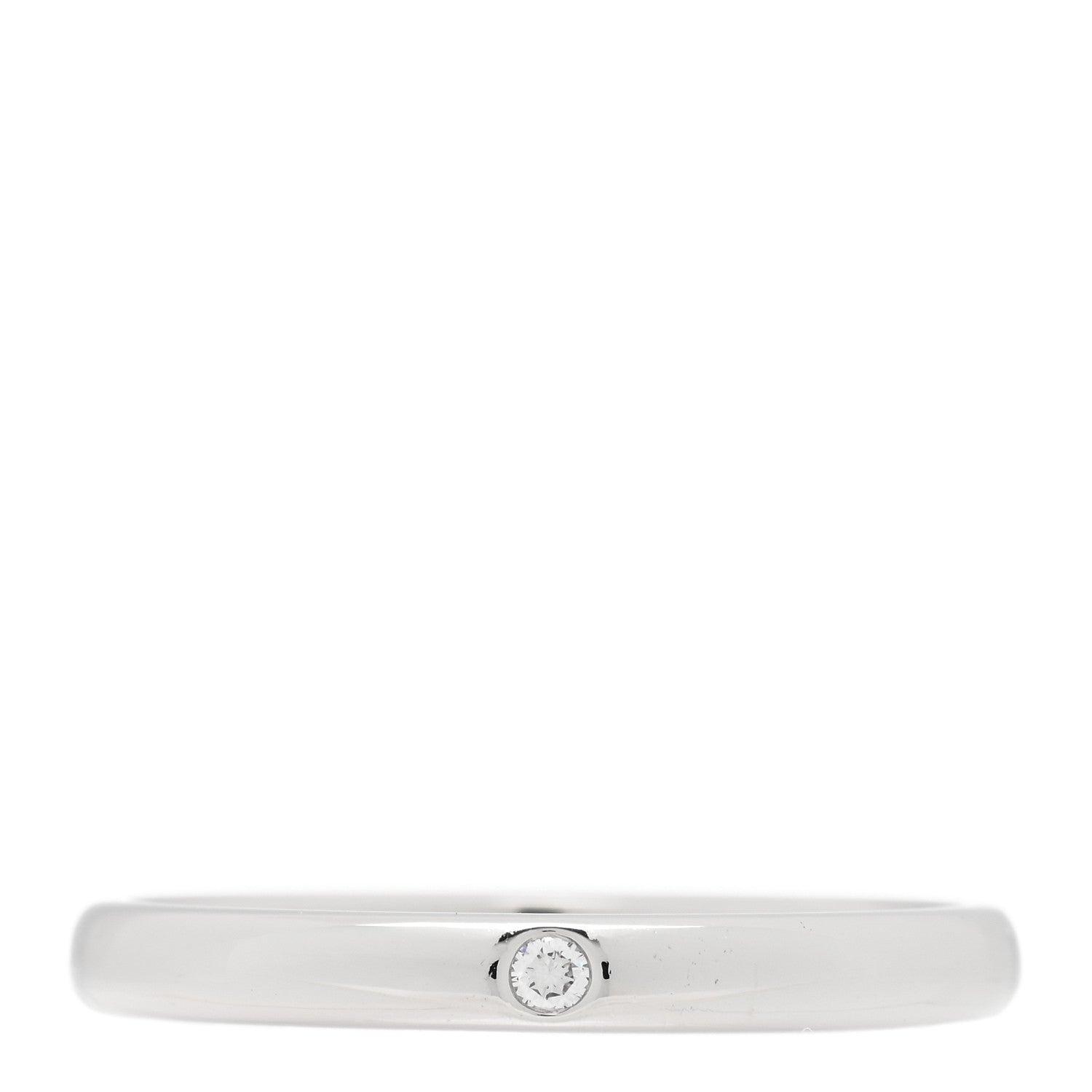 Tiffany Platinum Diamond Elsa Peretti Band Ring 57 8 1 of 4