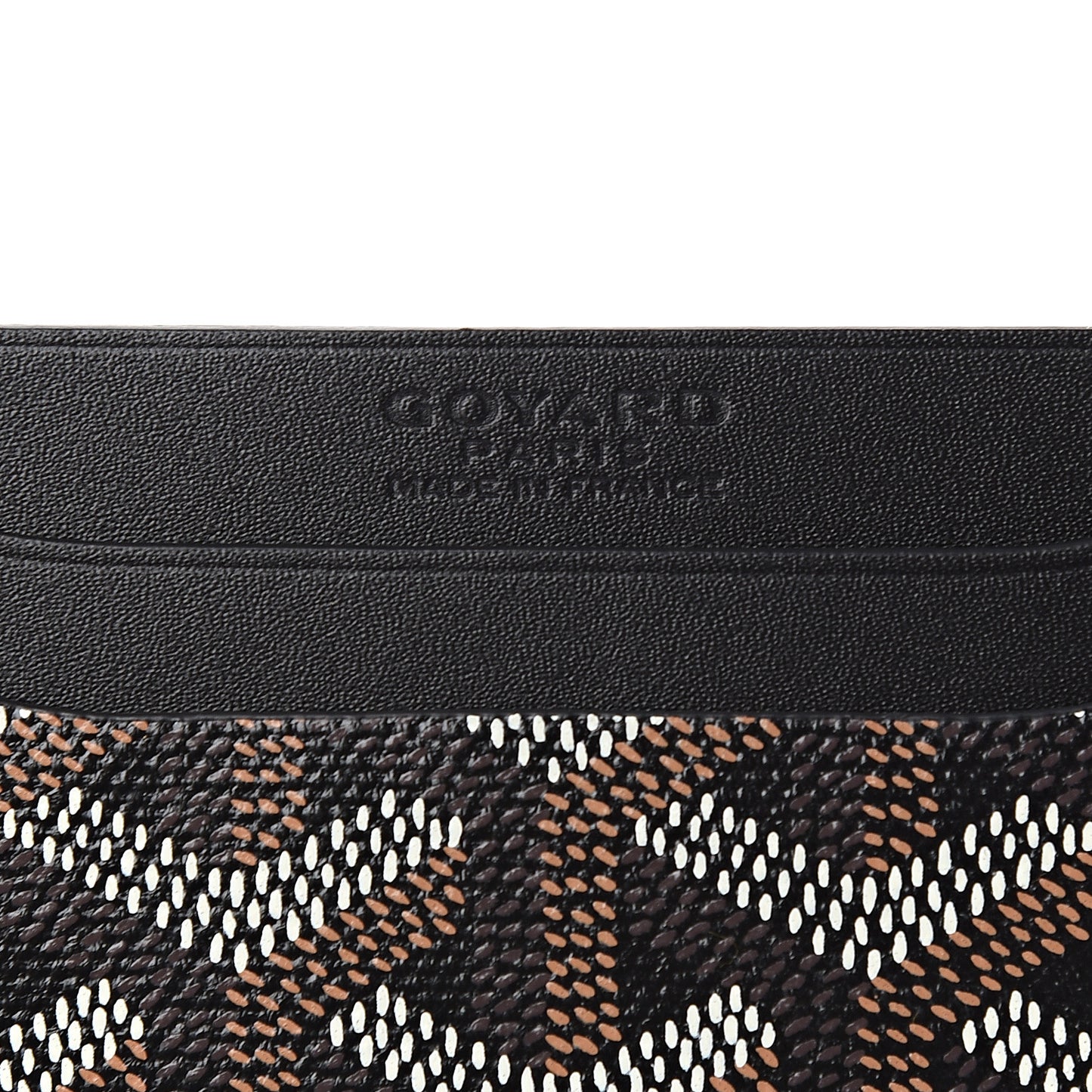 Goyardine Saint Sulpice Card Holder Black