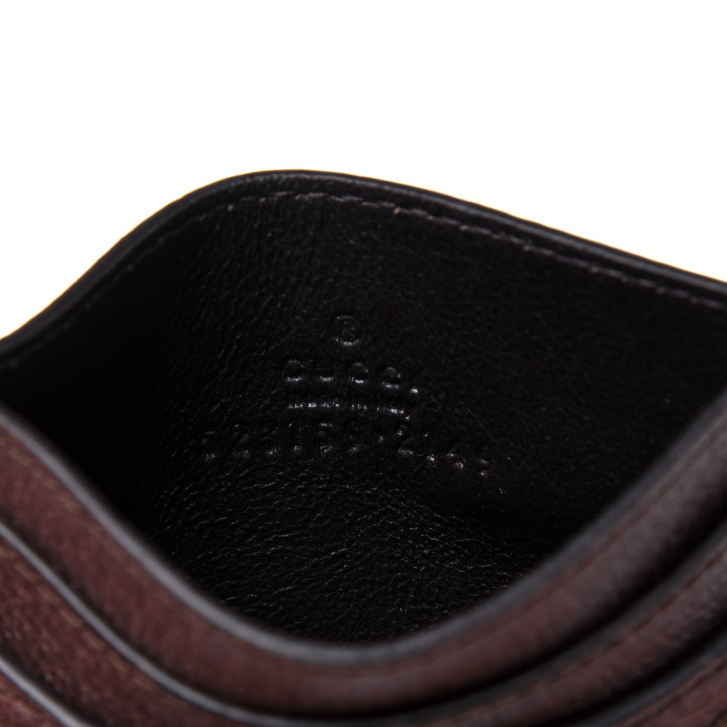 GG Supreme Monogram Ophidia Card Holder Brown