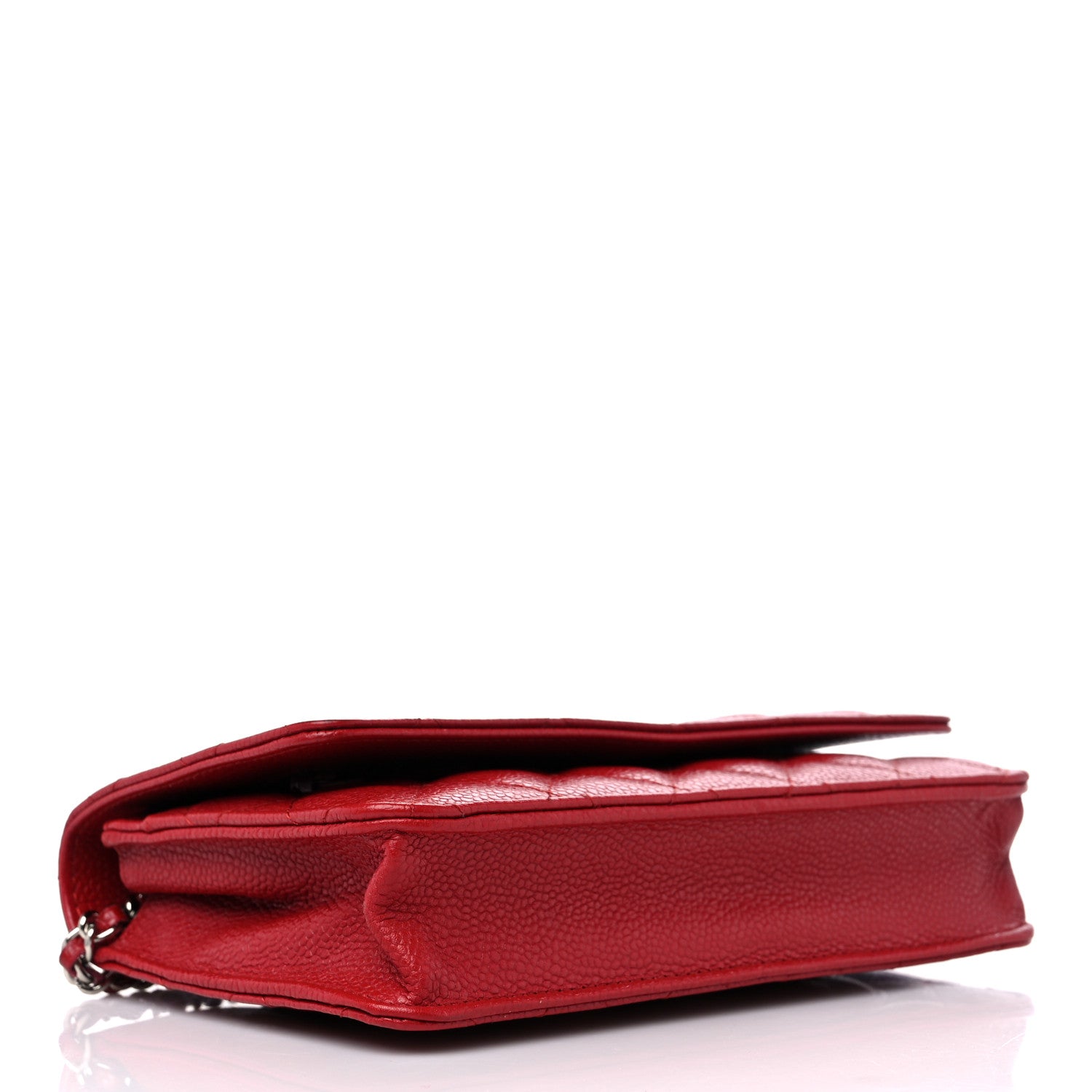 Chanel Caviar Quilted Wallet on Chain WOC Red 4 of 15