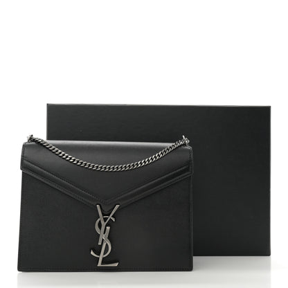 Saint Laurent Grain De Poudre Monogram Cassandra Clasp Bag Black 15 of 15