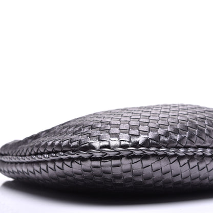 Bottega Veneta Metallic Nappa Intrecciato Medium Veneta Hobo Pewter 7 of 8