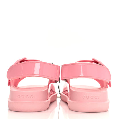 Gucci Rubber Mini Double G Womens Isla Dad Sandals 40 Wild Rose 5 of 8