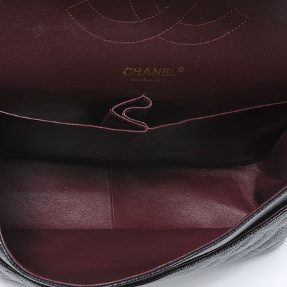 Chanel Caviar Quilted Jumbo Double Flap Black 6 of 7