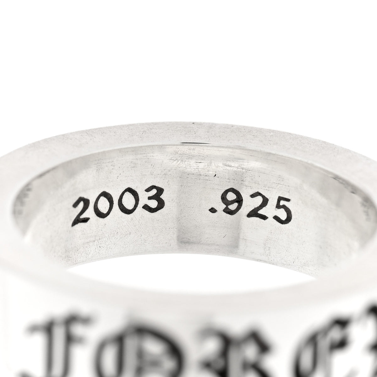 Chrome Hearts Sterling Silver Cross CH Forever Spacer Ring 52 6 4 of 4