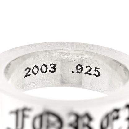 Chrome Hearts Sterling Silver Cross CH Forever Spacer Ring 52 6 4 of 4
