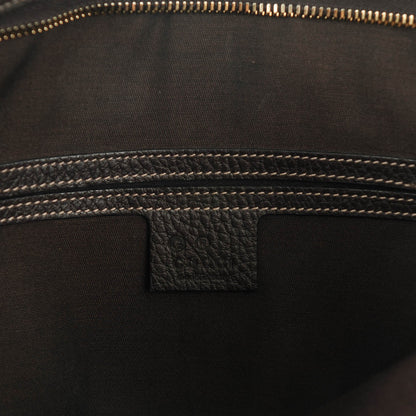 Gucci Crystal Monogram Abbey Messenger Bag Beige Dark Brown 6 of 7