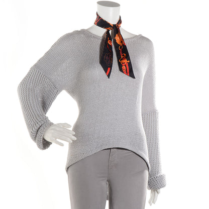 Hermes Silk Brides De Gala Twilly Noir Rouge Orange Vif 2 of 6