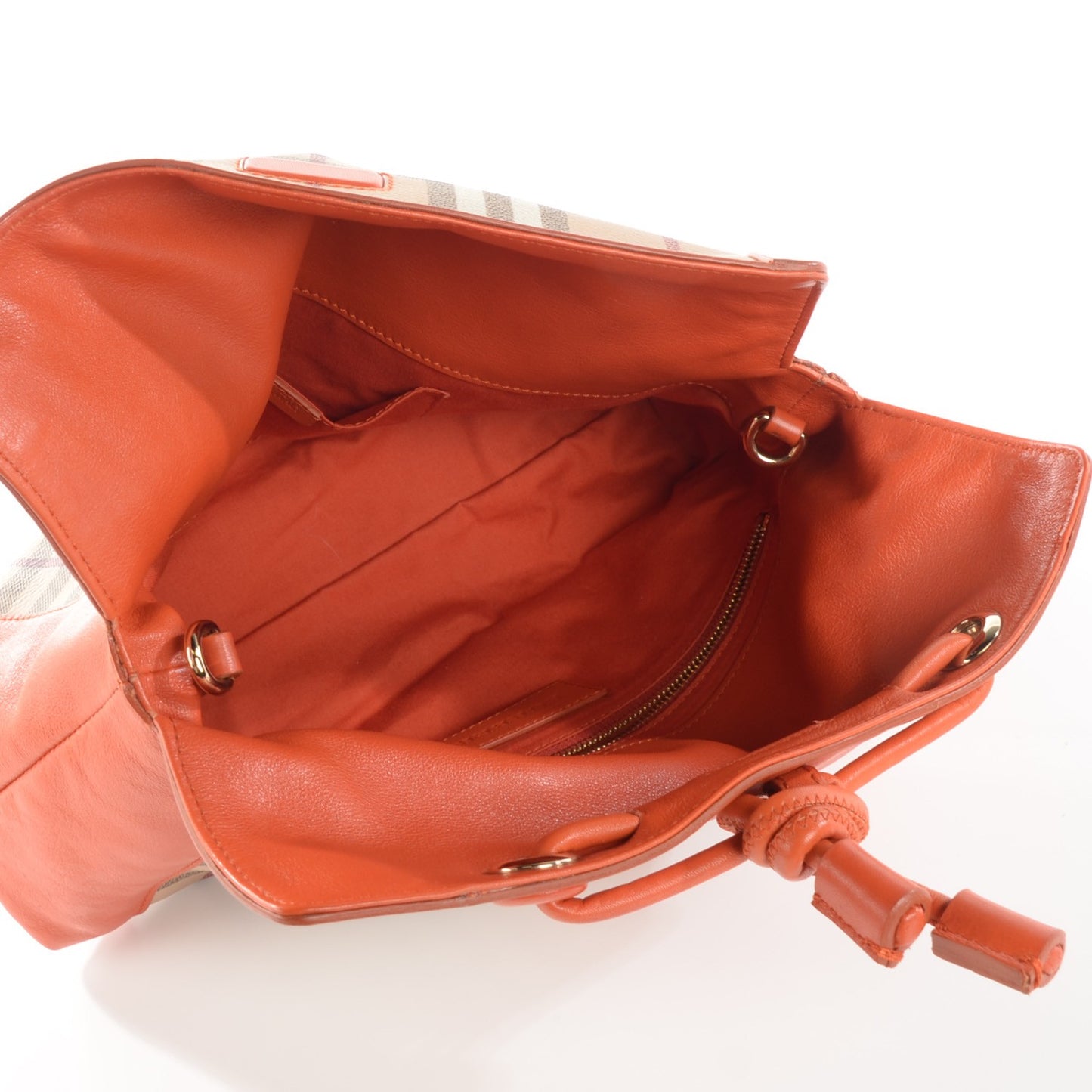 Haymarket Check Small Leah Shoulder Bag Honey