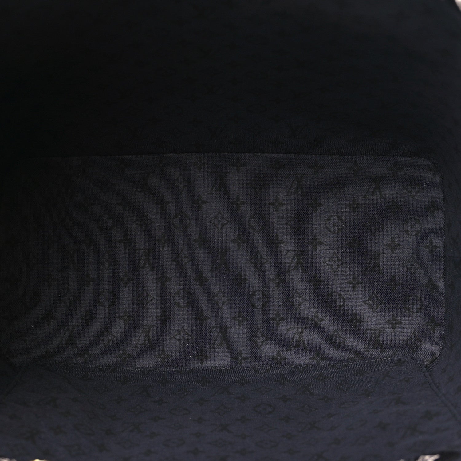 Louis Vuitton Monogram Giant Crafty Neverfull MM Creme Rouge Black 5 of 9